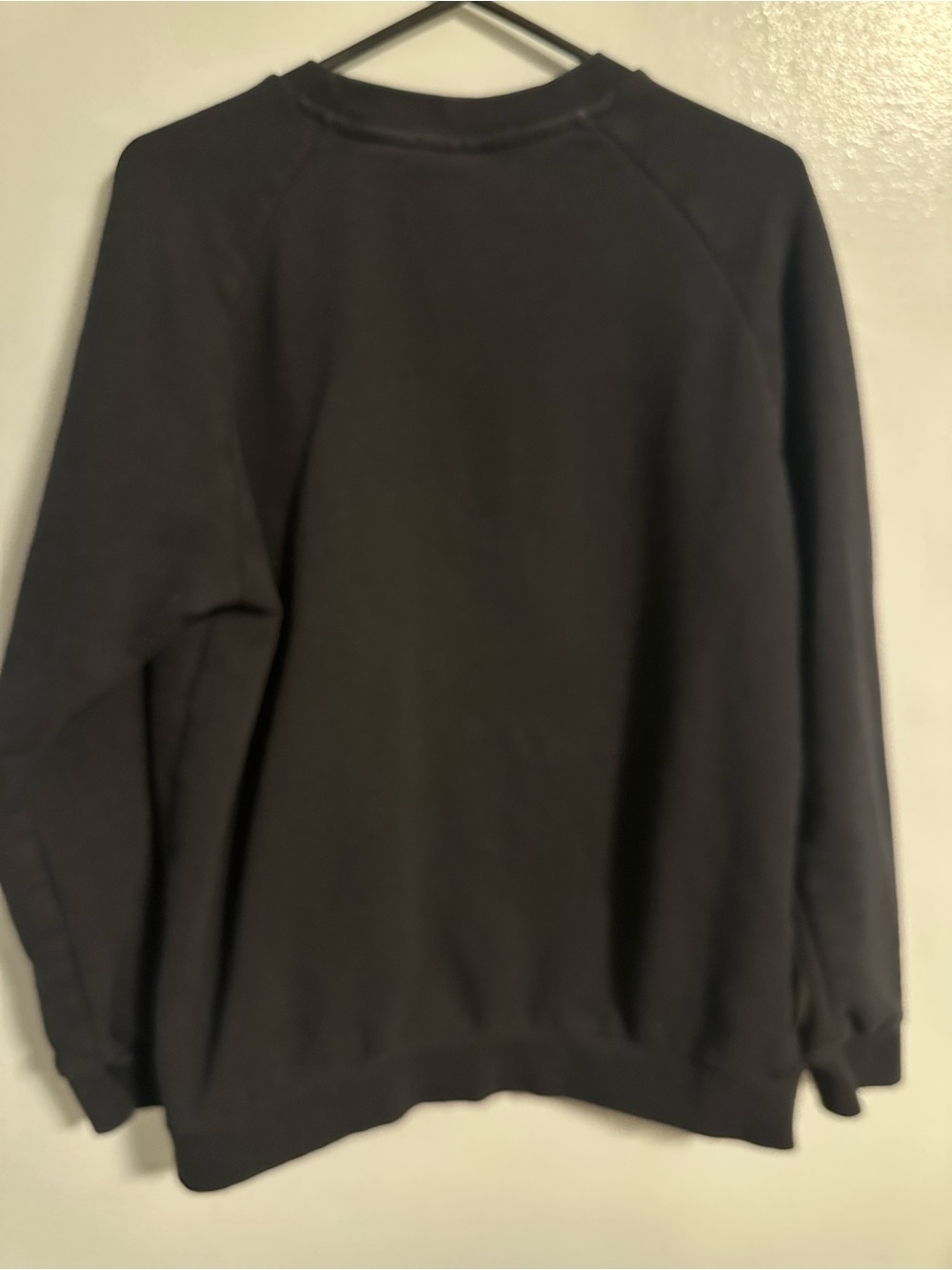 adidas Black Sweatshirt with White Trefoil Tag Size Large - Picture 2 of 7